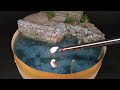 Epoxy Resin Water Diorama - Small Seaport - Scale 1/35