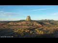 FLYING OVER WYOMING (4K UHD) - Amazing Beautiful Nature Scenery with Piano  Music - 4K Video HD
