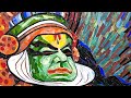 kathakali Ancient art in India / glass mural art/making video/ only use  same color glass