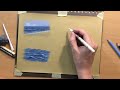 How to Draw Waves - Landscape in Colored Pencil