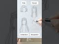 (Girl) How to draw hair for anime girl Part 6 Italy x Taiwan x Uzbekistan x Bangladesh #howtodraw