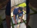 How To Install Artificial Turf In Between Concrete Pavers