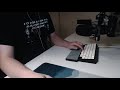 Lubed + Switch Filmed KBDFans T1 Switch Typing Test