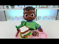 Cocomelon Cody Pretend Cooking Huge Play Doh Meal Time & Packing Bento Lunch Box for School!