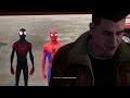 into the spider verse suits vs sandman