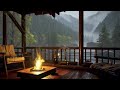 Balcony Storm Embracing Nature's Fury for Peaceful Slumber   Listen to the Power of Nature