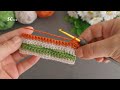 Wow!..😲Very Easy! 3D Super how to make eye catching crochet / Everyone who saw it loved it.Muhteşem