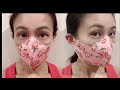 3 minutes pattern !!! Breathable mask sewing tutorial // DIY mask