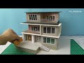 Making A Modern House From Cardboard | DIY Miniature House Model #30