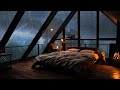 Heavy Thunderstorm in the Forest At Night - Deep Sleep with Sound of Rain outside the Window