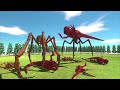Growing Scylla Vs. Growing Red Titanus - Animal Revolt Battle Simulator