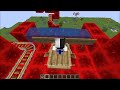 A long roller coaster in Minecraft !