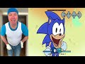 FNF Minecraft Animation VS Real Life | All Classic Sonic And Tails Dancing Meme