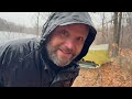 Camping in a Prolonged RAIN STORM | No Tent | Tarp Camping Lakeside