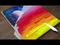 3 Simple Acrylic Painting Ideas｜RELAXING & SATISFYING ASMR Acrylic Painting