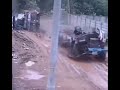 Truck gets destroyed over a turn😜😅