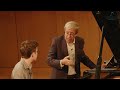 Masterclass with Murray Perahia / Matan Gur Nelson / Schumann: Sonata No. 2 / JMC