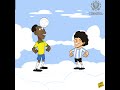 Pele play with Maradona