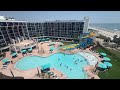 The Pool, Water Slides And Beach At The Ellie Beach Resort In Myrtle Beach Near Springmaid Pier