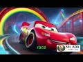 Lightning McQueen - Milan Rainbow Roller Coaster Race