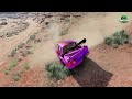 Massive Spike Strip Car Crashes #01 – BeamNG Drive | AnSiN DriveClub