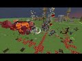 Minecraft |Mobs Battle|  Herobrine (Project Yummy) VS Ultra Modded Raid 1.20