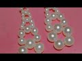 Beaded Earrings/Handmade jewellery making at home/Diy easy and quick Beaded Earrings😍