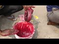 Truck hub greasing | truck rear wheel hub greasing skill | Indian truck mechanics