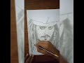 Captain Jack Sparrow (johnny depp) sketch by pencil.
