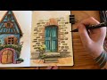 Using Watercolor Pencils for Urban Sketching? | Derwent Inktense Watercolor Pencil Demo