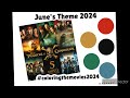 My Hashtags and Coloralong for the month of June 2024