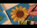 Sunflower Painting Tutorial | Free Easy Acrylic Painting Lesson for Beginners | How to Paint Flowers