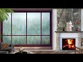 Rain with Thunder Sounds for Sleeping | Cool and Cosy Bedroom | Relaxing and Calming Piano Music |