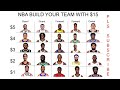 Build your nba team for $15!