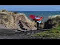 Windsurfing at Kina Road, Taranaki, New Zealand on 3rd August 2024