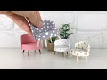 DIY Round Dollhouse Chair - the cutest miniature ever!