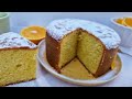 Bizcocho - Torta de Naranja Esponjosa y Humeda - Es perfecta SOLA o para tortas altas.