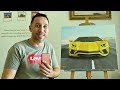 Lamborghini Aventador Oil Painting - Reacting To My Old Video