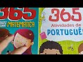 kit 2 livros de atividades 365 matemática e 365 português link na descrição