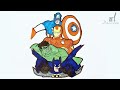How to draw Captain America ,  batman  , Ironman and Hulk smash Easy | Step by Step.