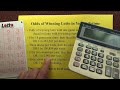 The Odds of Winning Lotto in Your Lifetime - Step by Step Calculations - Tutorial