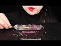 ASMR CLEAR FOODS 투명 디저트먹방, CLEAR HONEY JELLY, EDIBLE COMB,LIPSTICKS, FROG EGGS 새소리 병 DRINKING SOUNDS