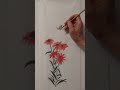 彩墨画紫锥菊蝴蝶Colored ink painting Echinacea  Andyart10