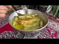 One day in village : best traditional fish recipe : nodamic Girl is alon