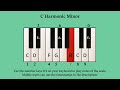 C Harmonic Minor | Interactive YouTube Scales: Play Piano With Your Computer Keyboard
