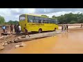 Horrifying video of Full loaded School bus plunging into a river