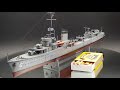 1/400 ORP Grom Polish Destroyer scale model ship