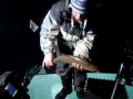 Ice fishing lake simcoe white fish feb,2010