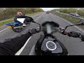 Z750 Chase ZX9R | Rock to Knee at 70MPH