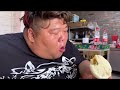 Fat brother shop ”donkey meat feast”  donkey meat steamed stuffed bun with donkey meat soup  a mout